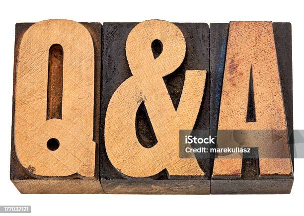 Questions And Answers Qa Stock Photo - Download Image Now - Acronym, Advice, Antique