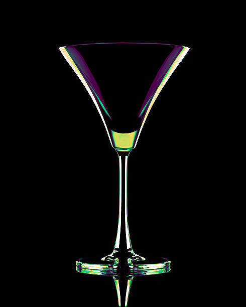 istock Coctail glass in neon colors 177033085