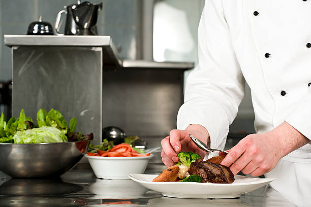istock Chef preparing meat meal in the kitchen. 177033339