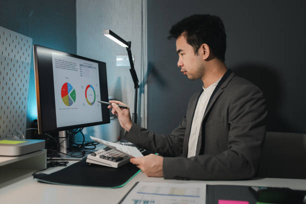 istock Sit and work in a private office, Entrepreneur preparing data on computer, Working plans to start a startup business are in progress, Sit and work in the company, startup idea. 1770335646