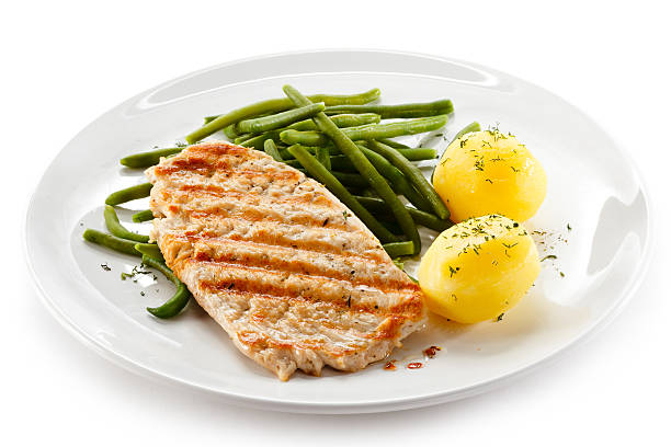 istock Grilled meat and vegetables 177033646