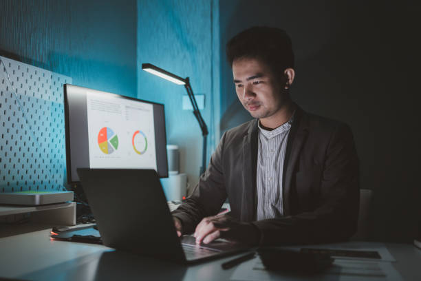 istock Sit and work in a private office, Entrepreneur preparing data on computer, Working plans to start a startup business are in progress, Sit and work in the company, startup idea. 1770337276