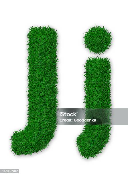 Gras Buchstabe J Stockfoto und mehr Bilder von Alphabet - Alphabet, Alphabetische Reihenfolge, Buchstabe J