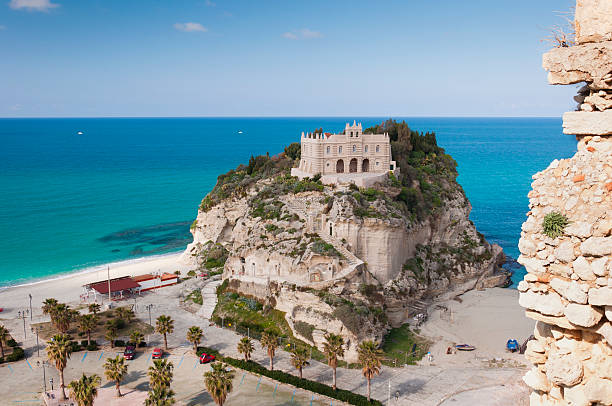 Castle on an island framed
