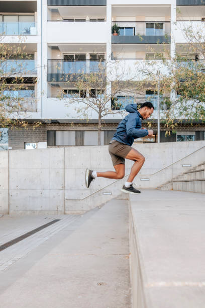 istock Man doing exercise in the city 1770348377