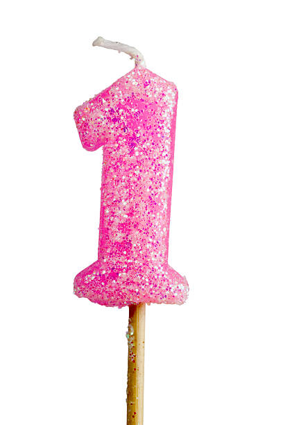 istock Birthday candle number 1 177035181