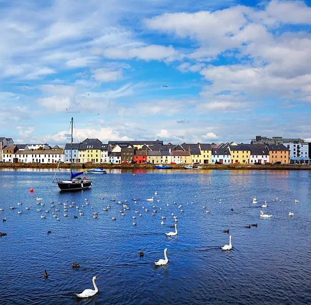 "The Claddagh in Galway city during summertime, Ireland."