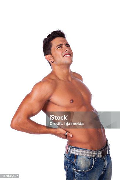 Foto de Volta A Dor Muscular e mais fotos de stock de Adulto - Adulto, Beleza, Branco