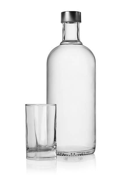 istock Bottle and glass of vodka 177036078