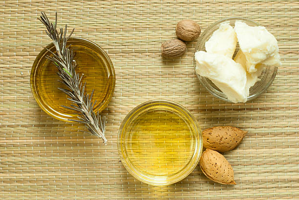 istock Shea butter and cosmetic oils 177036780