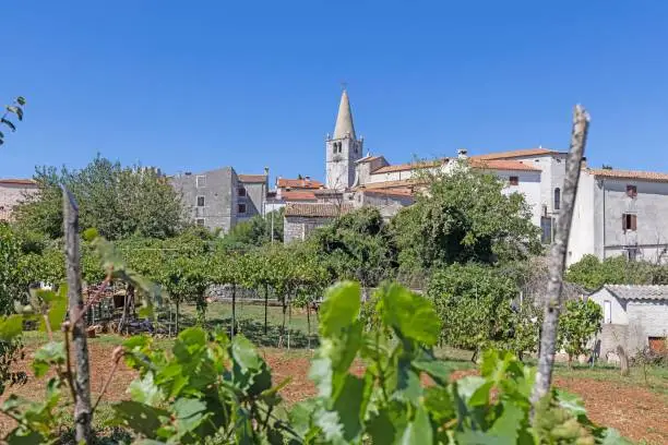 Photo of Scene from historical medieval town Bale on Croatian peninsula Istria