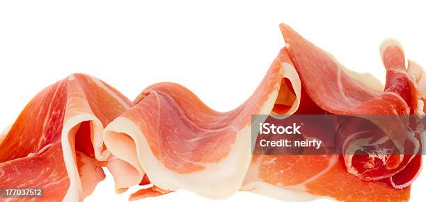 Prosciutto Conciato - Fotografie stock e altre immagini di Alimenti secchi - Alimenti secchi, Antipasto, Bianco