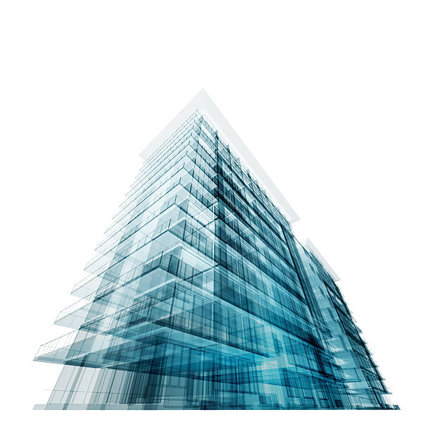 istock Virtual concept of modern building design 177037659