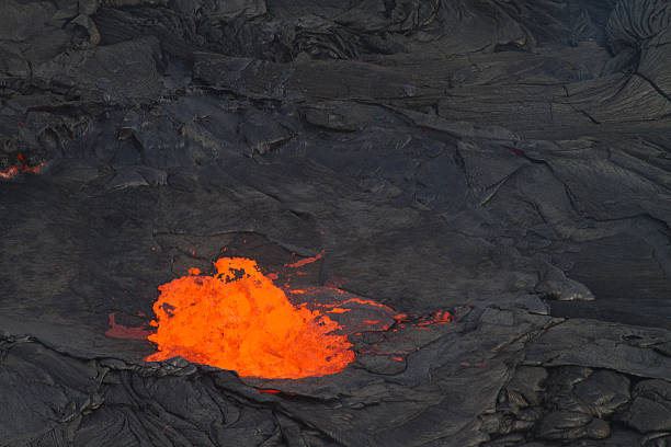lava eruption - Hawaii stock photo