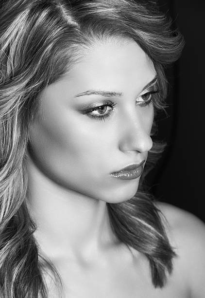 istock Beauty young model girl face 177038686