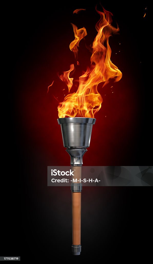 Llama olímpica - Foto de stock de Antorcha libre de derechos
