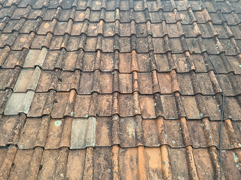 roof tiles on top of the house