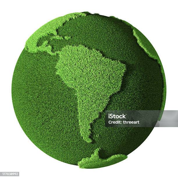 Трава Глобусюжная Америка — стоковые фотографии и другие картинки Глобус - Глобус, Зелёный цвет, Охрана окружающей среды