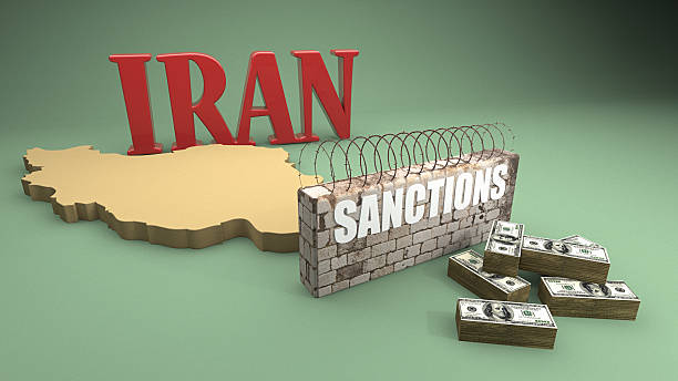 US Sanctions on Iran stock photo