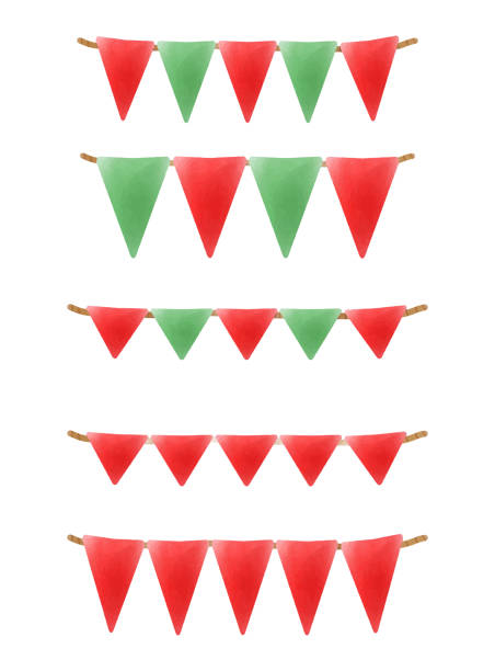 istock set of Christmas flag watecolor isolated on white background vector illustration 1770395036
