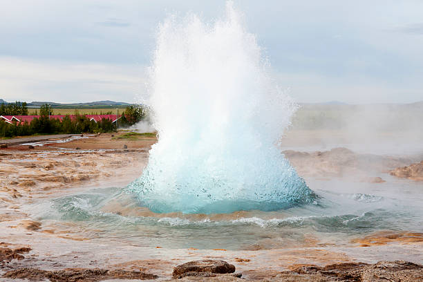 istock The Strokkur geyser erupting 177039691