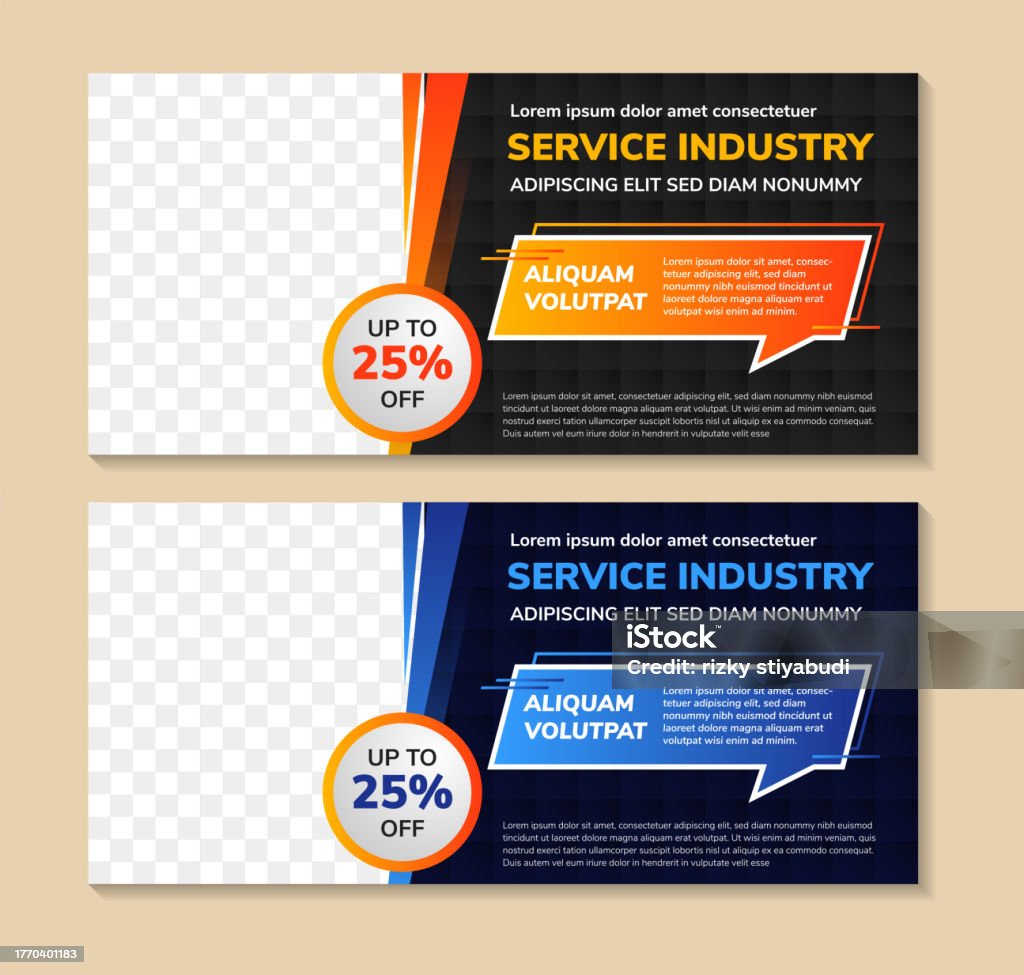 Page Banner Example Abstract Horizontal Modern Banner Design Template With Example Of ...