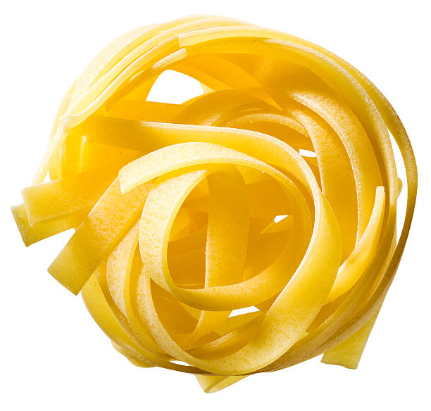 istock Tagliatelle pasta isolated over white. clipping path. 177040152