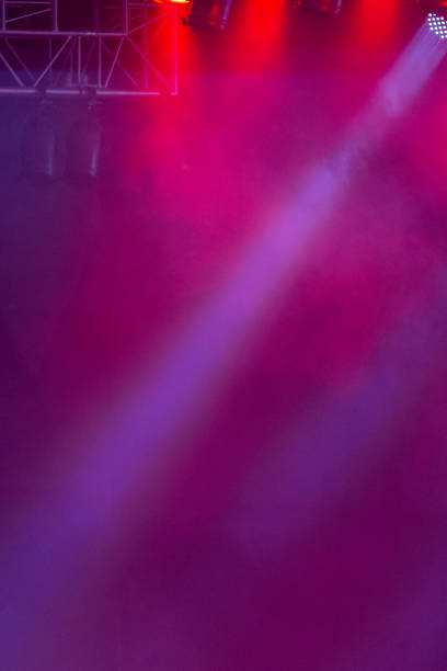istock Spotlights and laser beams. Concert light. Stage lights. Soffits 1770402350