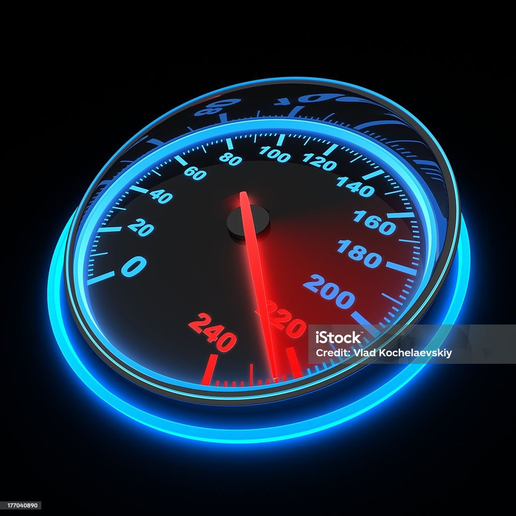 Tachometer Auto - Lizenzfrei Am Rand Stock-Foto