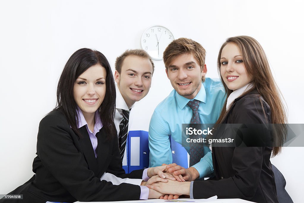 Pessoas de negócios do escritório - Foto de stock de Acordo royalty-free