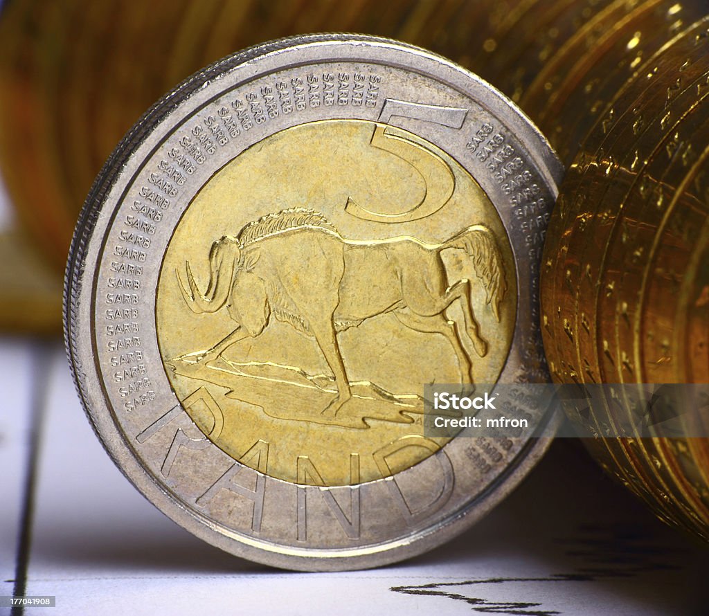 Moneda sudafricana - Foto de stock de Ahorros libre de derechos