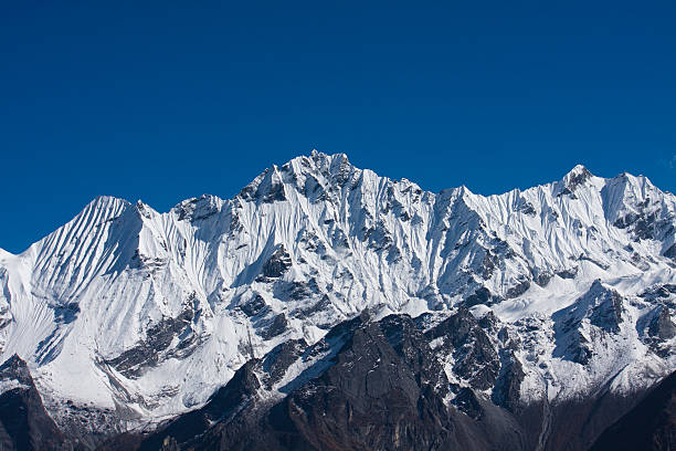 istock Himalaya against blue sky. 177042041