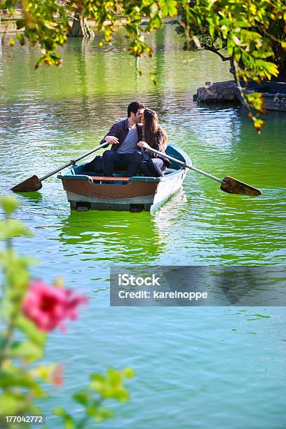 Couple On Romantic Boat Ride Stock Photo - Download Image Now - Adult, Aquatic Sport, Beautiful People