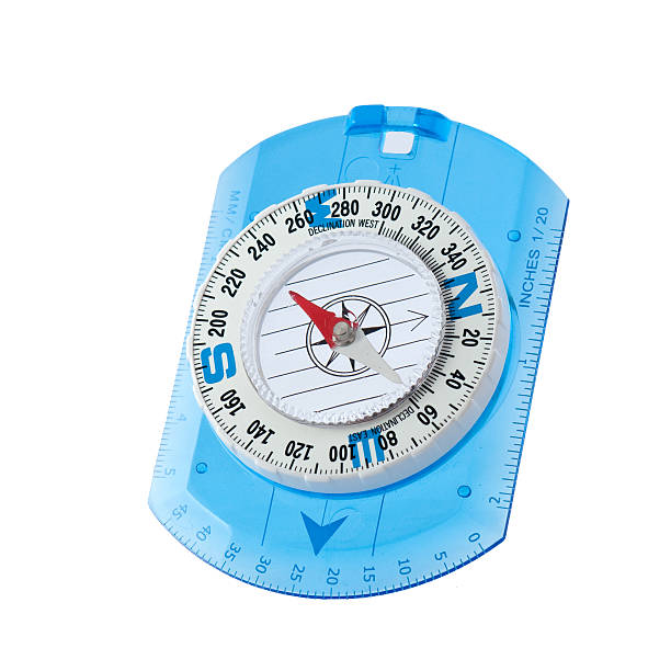 Plastic compass stock photo