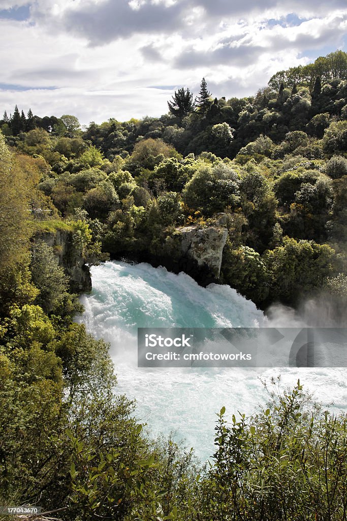 Huka Falls perto de Taupo - Foto de stock de Azul Turquesa royalty-free