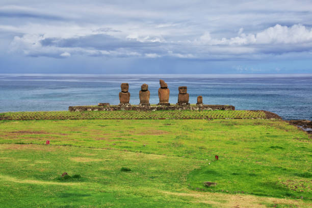 istock Rapa Nui. The statue Moai in Ahu Tahai on Easter Island, Chile 1770437525