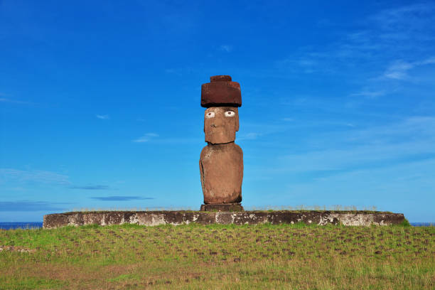 istock Rapa Nui. The statue Moai in Ahu Tahai on Easter Island, Chile 1770438084