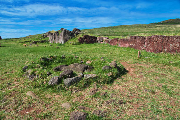 istock Rapa Nui. Ahu Vinapu park on Easter Island, Chile 1770438134