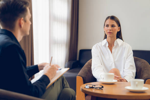 istock Psychological consultation gaining improvement on mental problem. Unveiling 1770438305