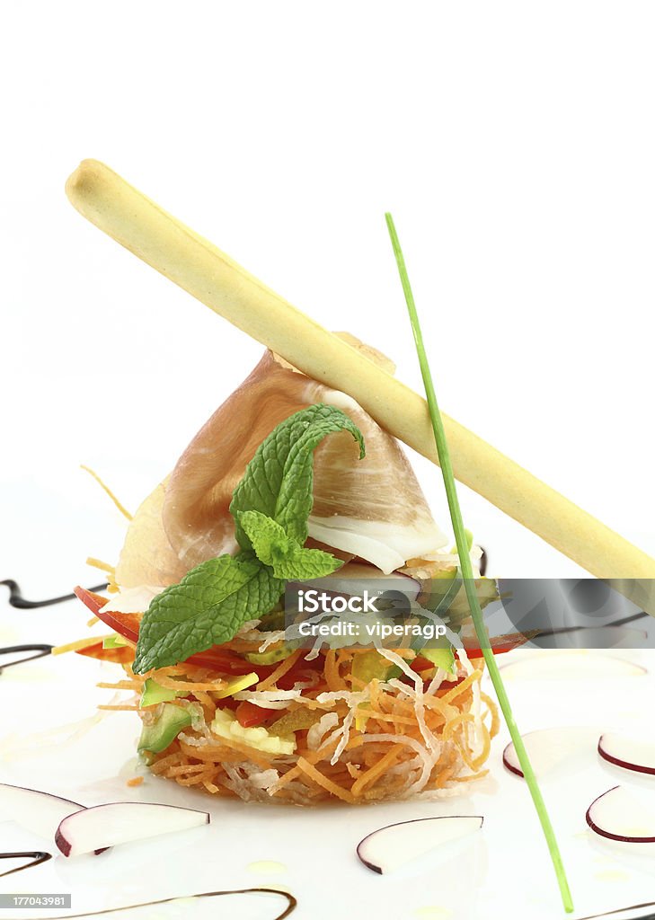 Prosciutto and vegetables  Appetizer Stock Photo