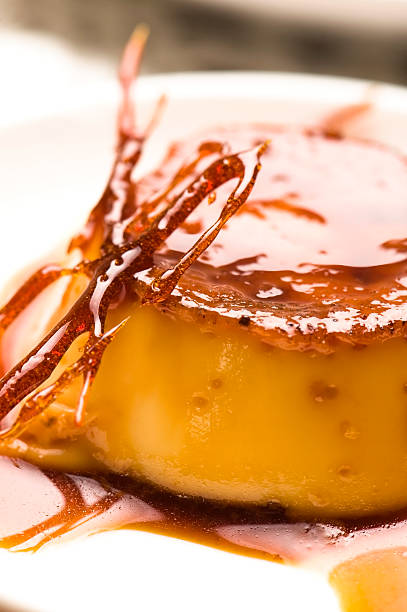 Delicious creme caramel dessert