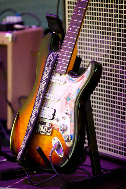 istock Stringed musical instrument electric guitar. 1770444825
