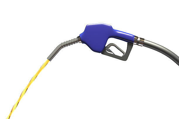 istock Blue fuel nozzle isolated on white with clipping path 177046202