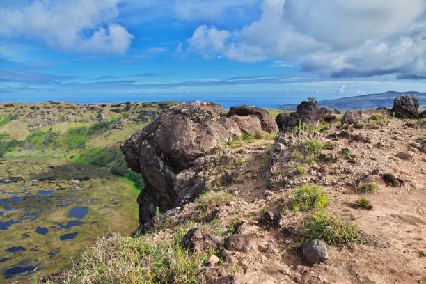 istock Rano Kau volcano in Rapa Nui, Easter Island, Chile 1770462555