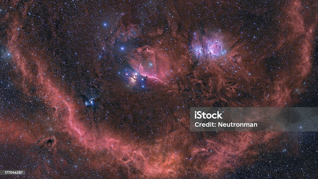 スマイルのオリオン - オリオン大星雲のロイヤリティフリーストックフォト