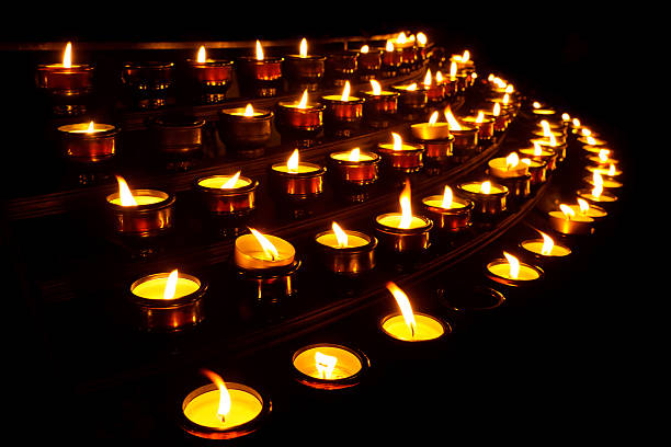 istock Prayer Candles in a Church 177046618