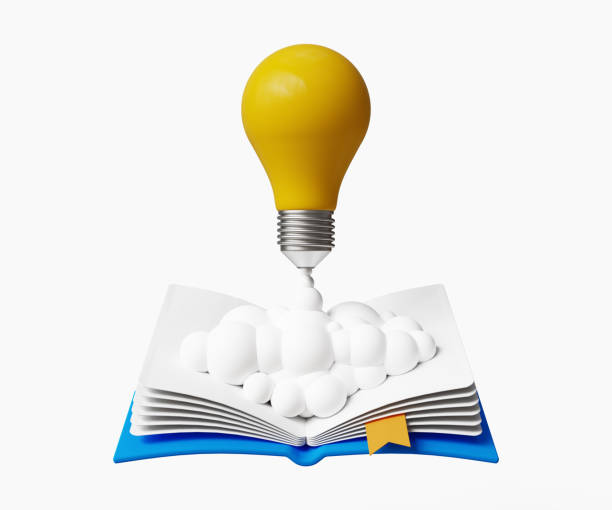 istock 3D new idea concept. Entrepreneurship or startup, creativity to begin business or launch new idea concept. Lightbulb launching from a book. 3d illustration 1770469620