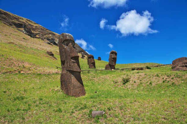 istock Rapa Nui. The statue Moai in Rano Raraku on Easter Island, Chile 1770481759