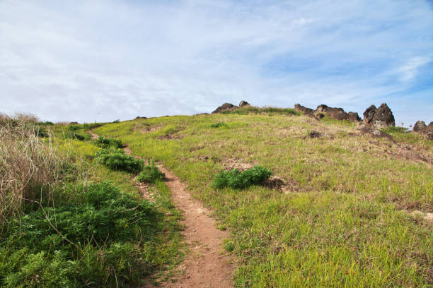 Rano Kau volcano in Rapa Nui, Easter Island, Chile
