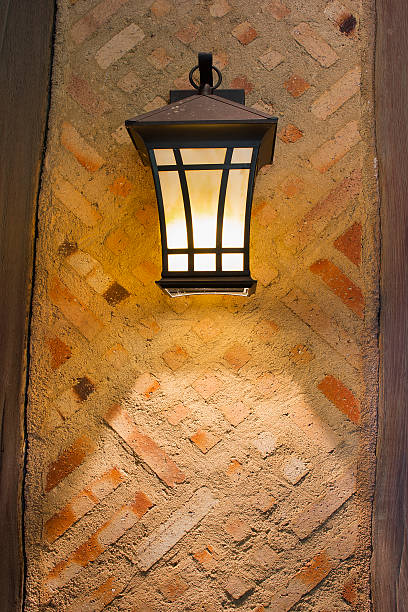 istock Craftsman Style Lamp On Exterior Wall 177048809